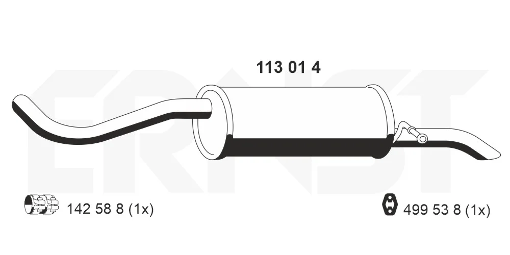 Zadní tlumič výfuku