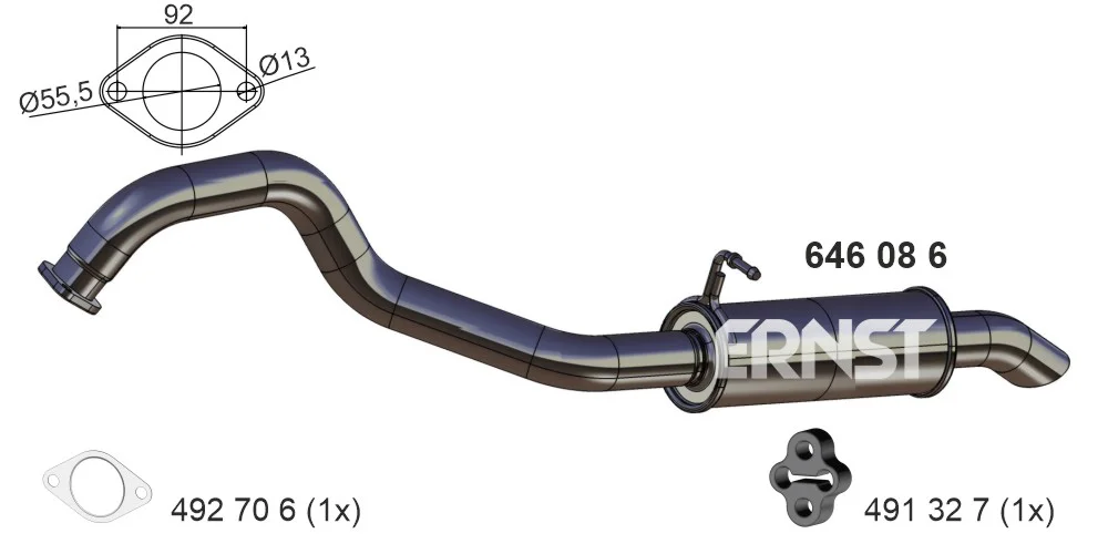 Zadní tlumič výfuku