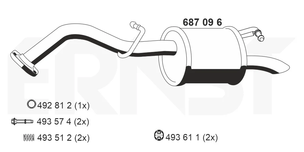 Zadní tlumič výfuku