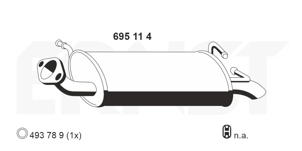 Zadní tlumič výfuku