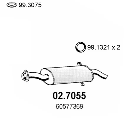 Zadní tlumič výfuku