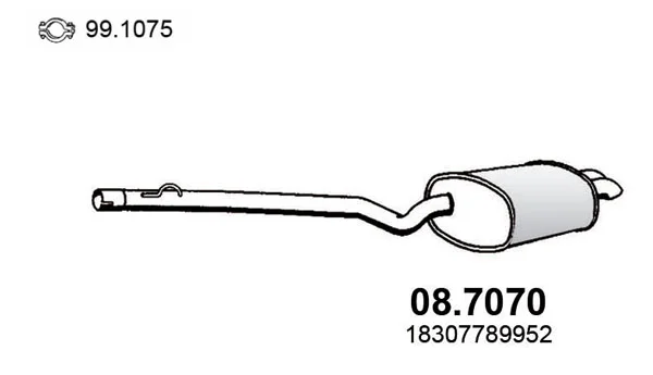 Zadní tlumič výfuku