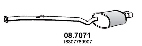 Zadní tlumič výfuku