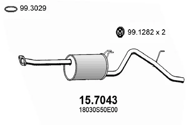 Zadní tlumič výfuku