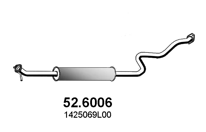 Střední tlumič výfuku