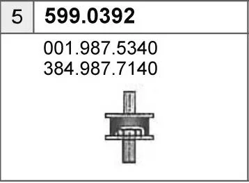 Montážní sada, tlumič výfuku