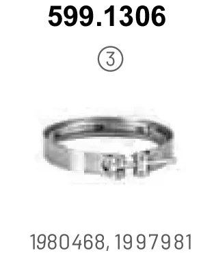 Svěrná objímka, výfukový systém