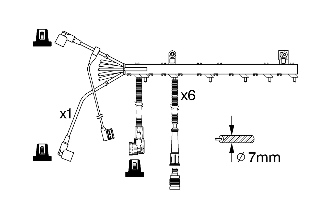 Sada kabelů pro zapalování
