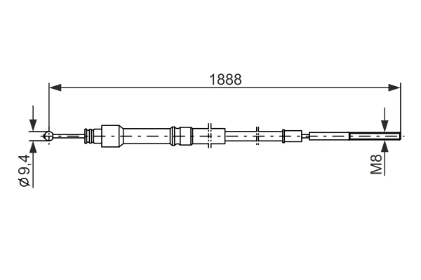 Tažné lanko, parkovací brzda