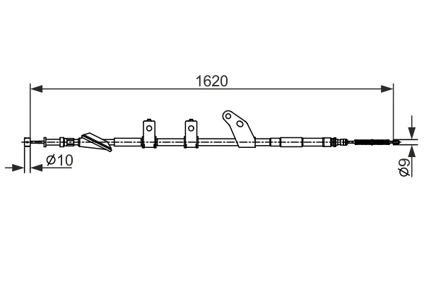 Tažné lanko, parkovací brzda