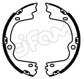 Sada brzdových čelistí, parkovací brzda