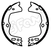 Sada brzdových čelistí, parkovací brzda