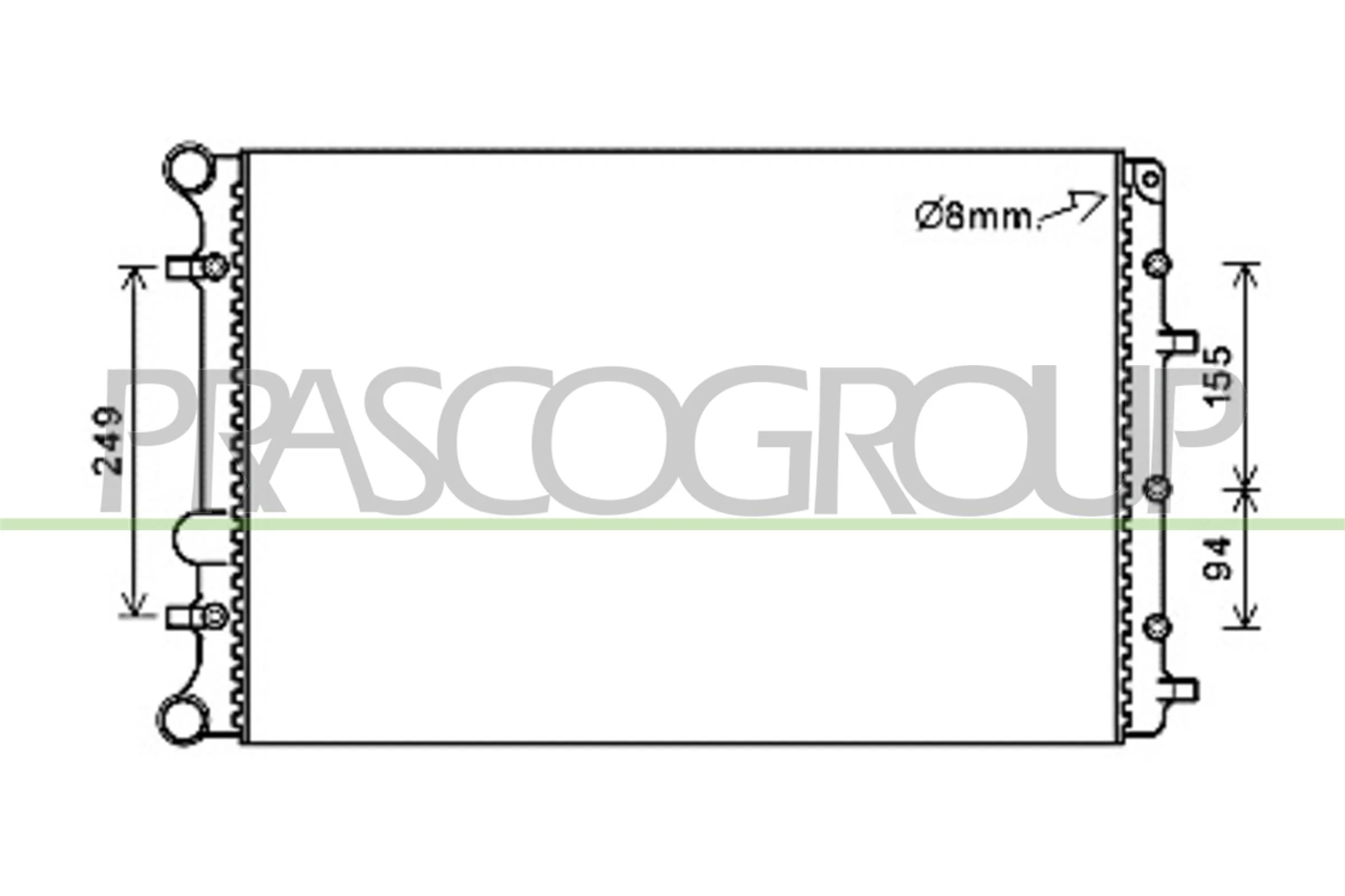 Chladič, chlazení motoru PrascoSelection