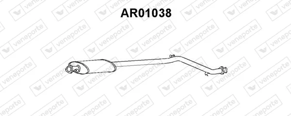 Střední tlumič výfuku