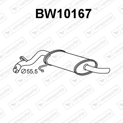 Zadní tlumič výfuku