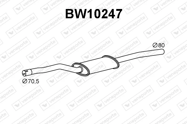 Přední tlumič výfuku
