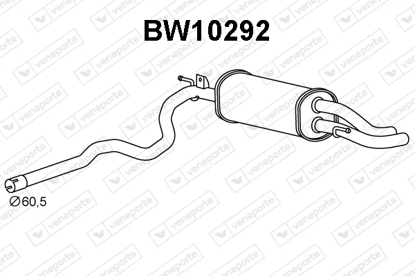 Zadní tlumič výfuku