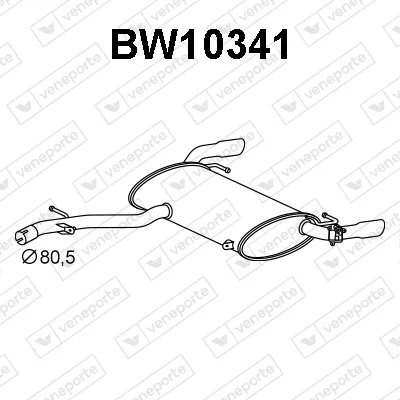 Zadní tlumič výfuku