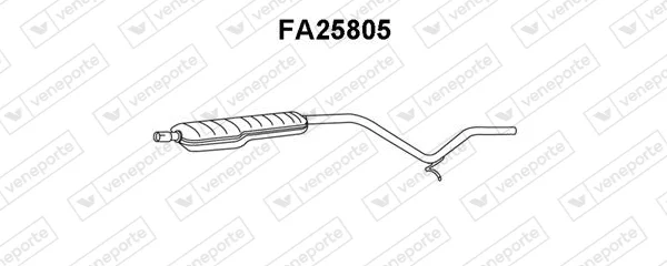 Střední tlumič výfuku