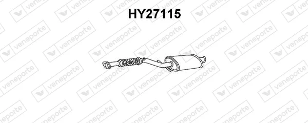 Přední tlumič výfuku