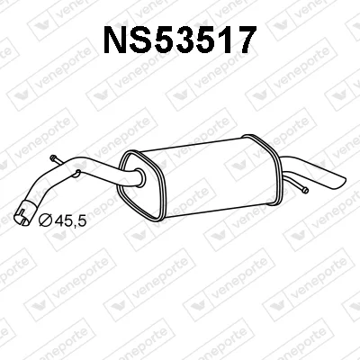 Zadní tlumič výfuku