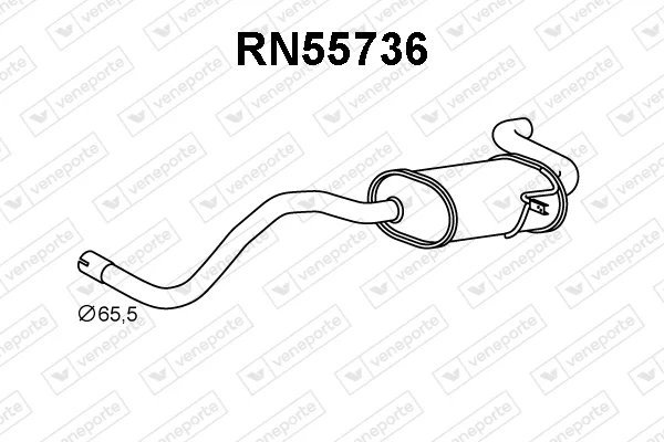 Zadní tlumič výfuku