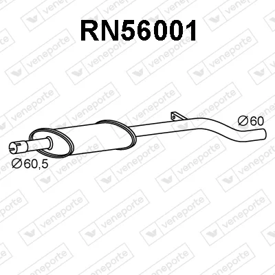 Přední tlumič výfuku