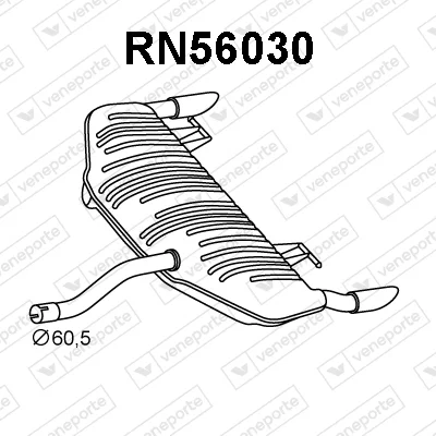 Zadní tlumič výfuku