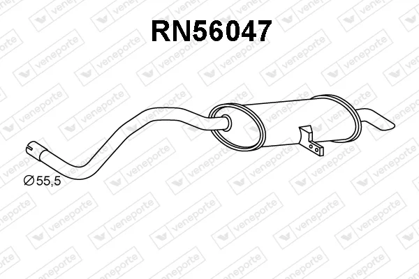 Zadní tlumič výfuku