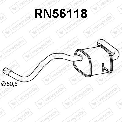 Zadní tlumič výfuku