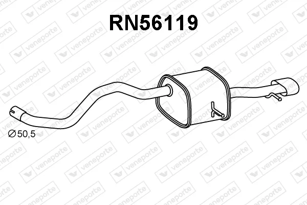 Zadní tlumič výfuku