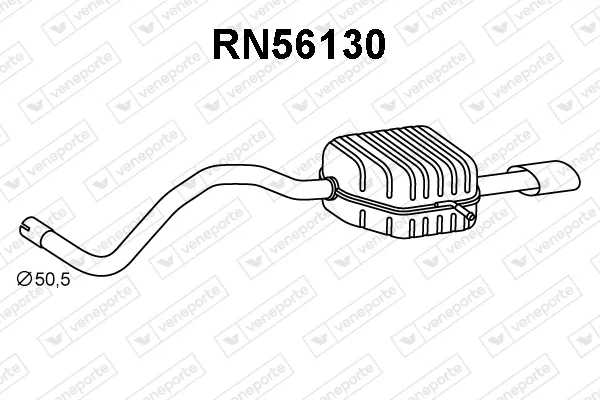 Zadní tlumič výfuku