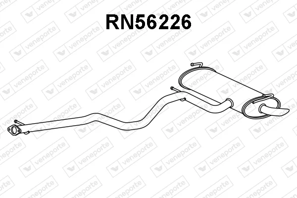 Zadní tlumič výfuku