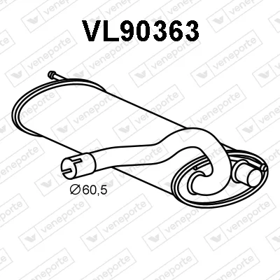 Zadní tlumič výfuku