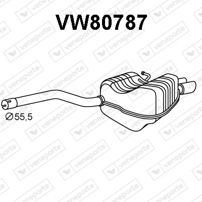 Zadní tlumič výfuku