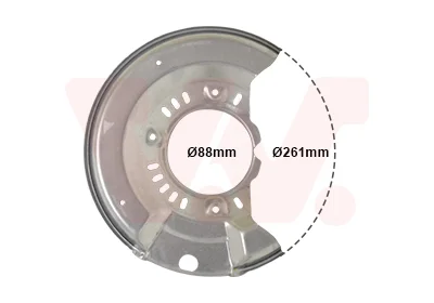 Ochranný plech proti rozstřikování, brzdový kotouč