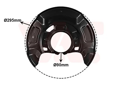 Ochranný plech proti rozstřikování, brzdový kotouč