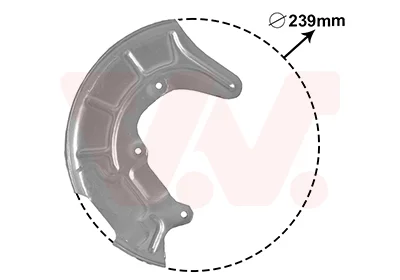 Ochranný plech proti rozstřikování, brzdový kotouč