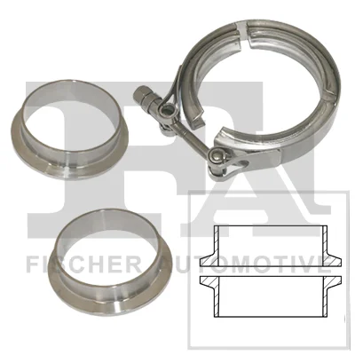 Spojka trubek, výfukový systém