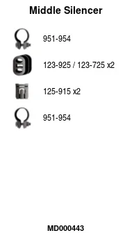 Střední tlumič výfuku