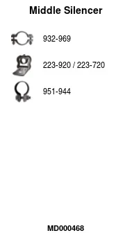 Střední tlumič výfuku