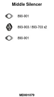 Střední tlumič výfuku