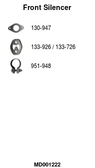 Přední tlumič výfuku