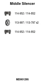 Střední tlumič výfuku