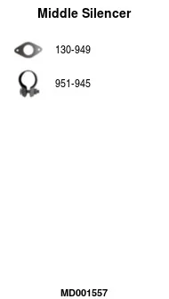 Střední tlumič výfuku