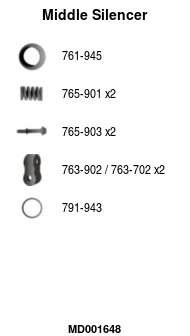 Střední tlumič výfuku