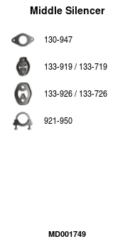 Střední tlumič výfuku