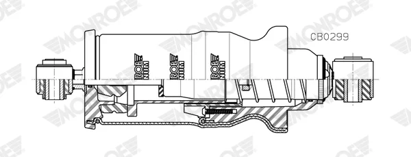 Tlumič, zavěšení kabiny MONROE MAGNUM Cabin