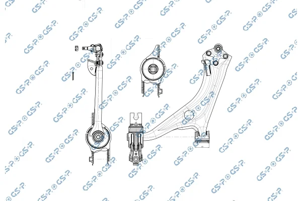 Řídicí páka, zavěšení kol