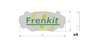 Protihluková fólie, brzdové obložení (posunovací deska)